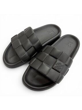 Louis Vuitton | Shoes | Louis Vuitton Black Slide Sandals For Men